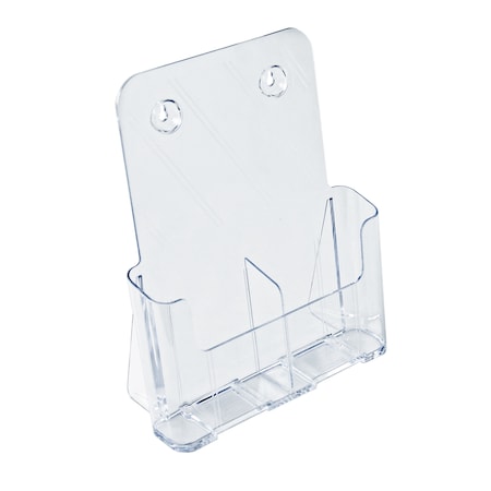 Azar Displays Trifold 2 Pocket, Side by Side Brochure Holder, PK2 252386